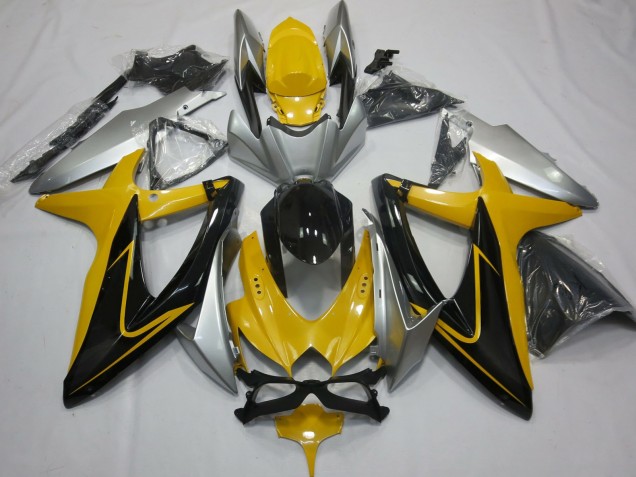 Giallo Nero & Argento 08-10 GSXR 600-750 Carena Giallo Nero & Argento 08-10 GSXR 600-750 Carena