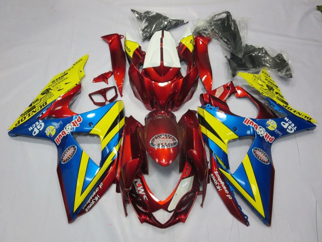 Giallo Rosso & Blu 09-16 GSXR 1000 Carena Giallo Rosso & Blu 09-16 GSXR 1000 Carena