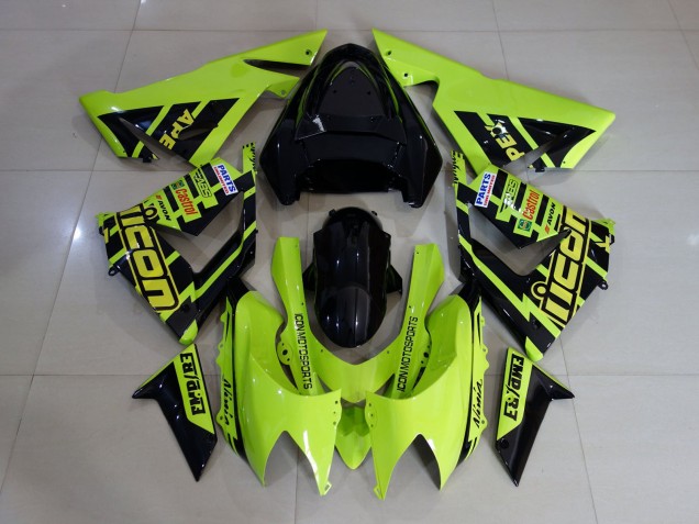 Haute Visibilité Jaune Et Noir 04-05 ZX10R Carena Haute Visibilité Jaune Et Noir 04-05 ZX10R Carena