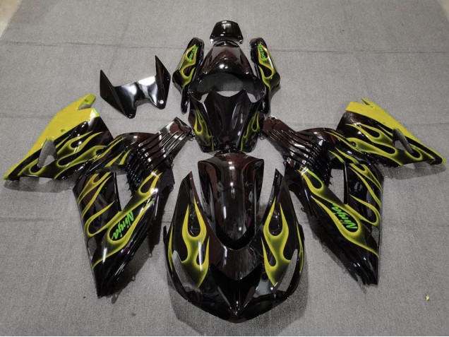 Jaune Flamme 06-11 ZX14R Carena Jaune Flamme 06-11 ZX14R Carena