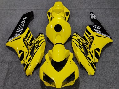 Jaune Noir Flamme 04-05 CBR1000RR Carena