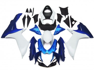 Kit Stile Semplice Bianco & Blu 11-24 GSXR 600-750 Carena