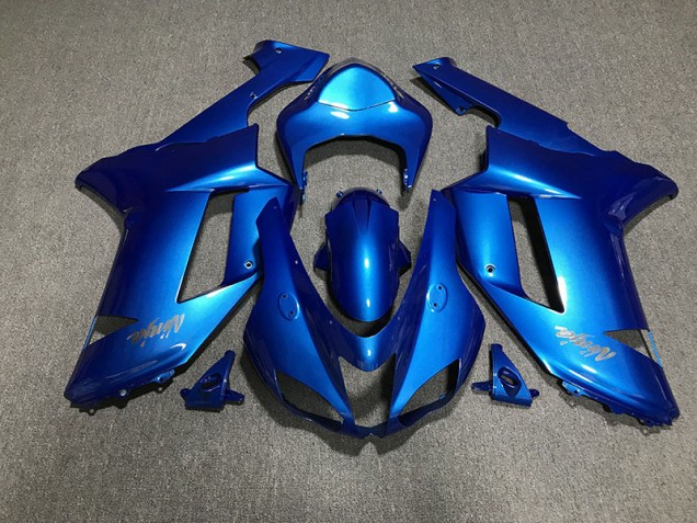 Loghi Blu Lucido & Cromati 07-08 ZX6R Carena Loghi Blu Lucido & Cromati 07-08 ZX6R Carena
