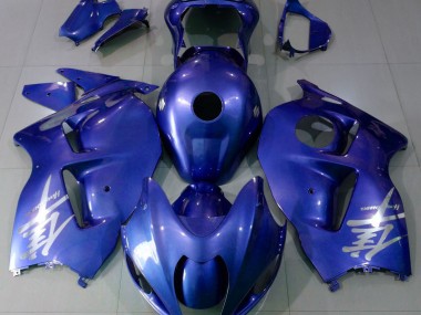 Logo Blu Lucido & Argento 97-07 GSXR 1300 Carena