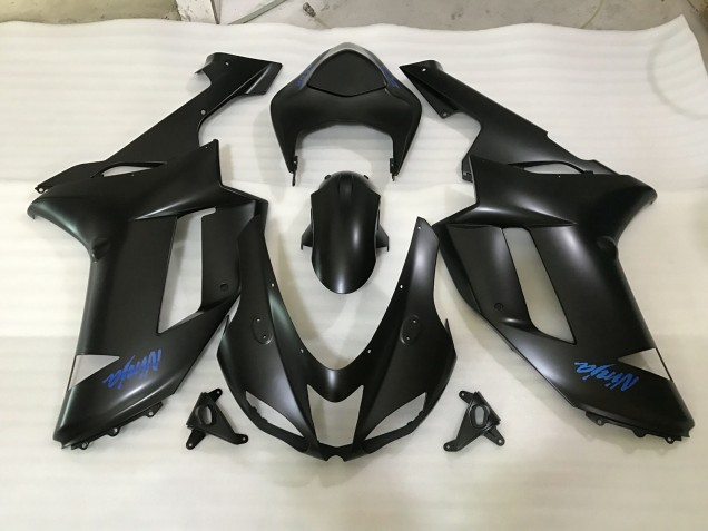 Logo Nero Opaco & Blu 07-08 ZX6R Carena Logo Nero Opaco & Blu 07-08 ZX6R Carena