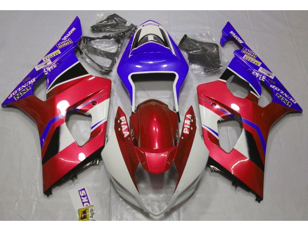 Lucentezza Candy Rosso & Blu 03-04 GSXR 1000 Carena Lucentezza Candy Rosso & Blu 03-04 GSXR 1000 Carena