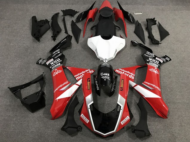 Lucido Stile Personalizzato Rosso Nero & Bianco 15-19 R1 Carena Lucido Stile Personalizzato Rosso Nero & Bianco 15-19 R1 Carena