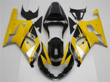Carena Moto Suzuki GSXR 600/750 2001-2003 - Giallo Argento Nero Lucido