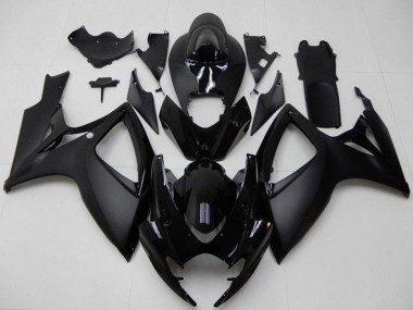 Carena Moto Suzuki GSXR 600/750 2006-2007 - Nero Opaco Nero Lucido