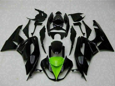Carena Moto Kawasaki ZX6R 2009-2012 - Nero Lucido Verde
