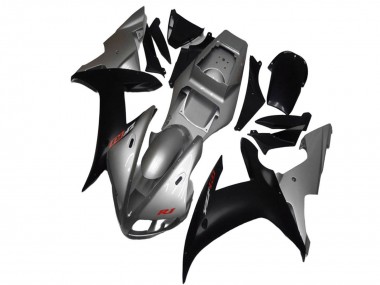 Carena Moto Yamaha YZF R1 2002-2003 - Argento Nero Opaco
