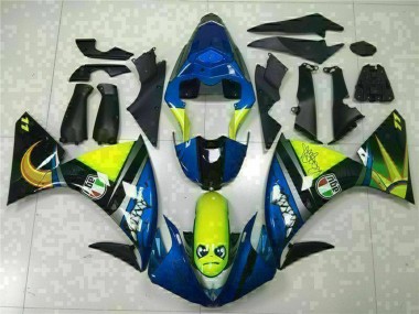 Carena Moto Yamaha YZF R1 2009-2011 - Blu Giallo Squalo