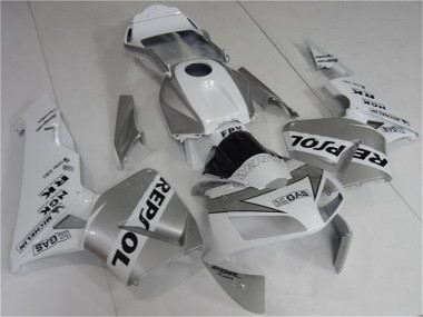 Carena Moto Honda CBR600RR 2003-2004 - Bianco Argento Nero Repsol