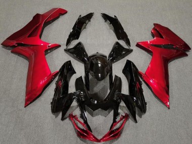 Carene Moto Suzuki GSXR 600 / GSXR 750 2011-2024 - Rosso Nero Lucido