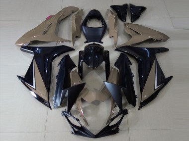 Carene Moto Suzuki GSXR 600 / GSXR 750 2011-2024 - Grigio Nero Lucido Nero Opaco
