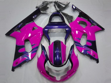 Carene Moto Suzuki GSXR 600 / GSXR 750 2001-2003 - Rosa Lucido Blu