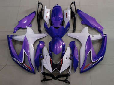 Carene Moto Suzuki GSXR 600 / GSXR 750 2008-2010 - Bianco Viola Nero