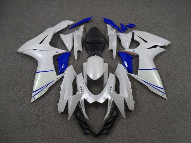 Carene Moto Suzuki GSXR 600 / GSXR 750 2011-2024 - Bianco Perla Blu Scuro