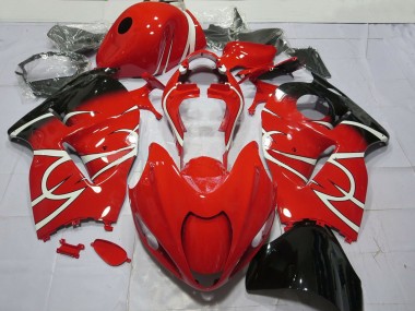 Carene Moto Suzuki GSXR 1300 1996-2007 - Rosso Bianco Nero