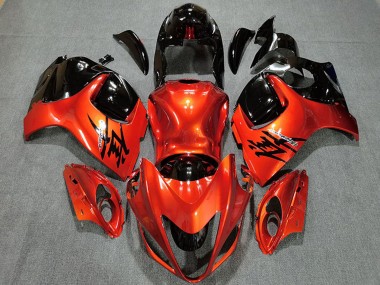 Carene Moto Suzuki GSXR 1300 2008-2020 - Arancia Candita Nero Lucido