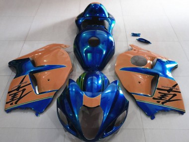 Carene Moto Suzuki GSXR 1300 1996-2007 - Lucido Blu Abbronzatura del Deserto