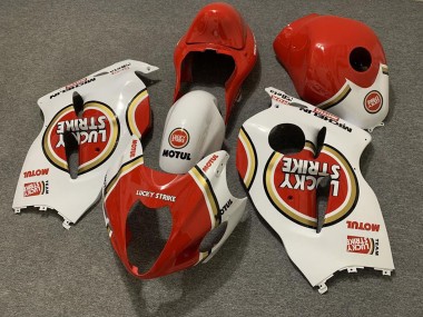 Carene Moto Suzuki GSXR 1300 1996-2007 - Bianco Rosso Lucky Strike