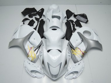 Carene Moto Suzuki GSXR 1300 2008-2020 - Bianco Argento Giallo
