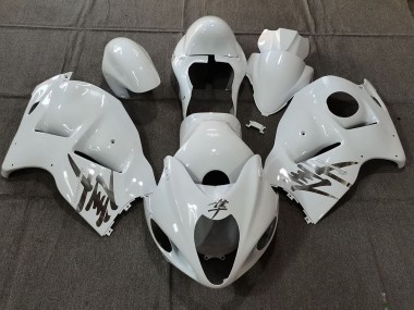 Carene Moto Suzuki GSXR 1300 1996-2007 - Bianco OEM Stile Argento Decals