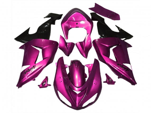 Carene Moto Kawasaki ZX10R 2006-2007 - Rosa Nero Lucido