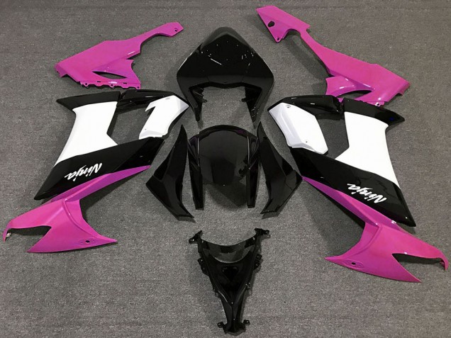 Carene Moto Kawasaki ZX10R 2008-2010 - Lucido Rosa Nero Bianco