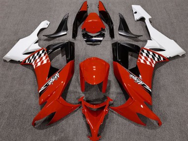 Carene Moto Kawasaki ZX10R 2008-2010 - Bianco Rosso Nero