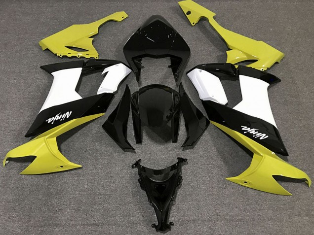 Carene Moto Kawasaki ZX10R 2008-2010 - Lucido Giallo Nero Bianco