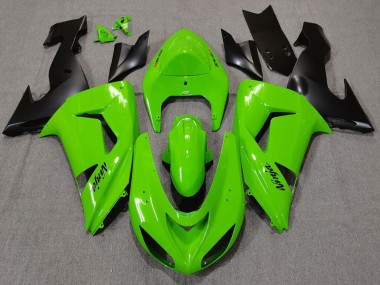Carene Moto Kawasaki ZX10R 2006-2007 - Verde Nero Opaco
