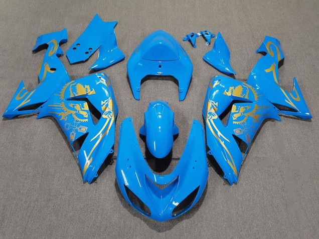 Carene Moto Kawasaki ZX10R 2006-2007 - Azzurro Chiaro Oro