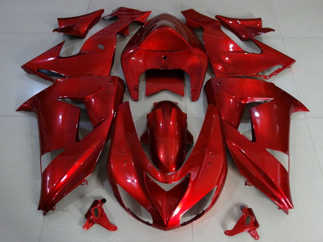 Carene Moto Kawasaki ZX10R 2006-2007 - Rosso Profondo