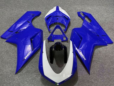 Carene Moto Ducati 1198 2007-2014 - Lucido Blu Bianco