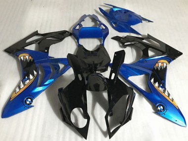 Carene Moto BMW S1000RR 2017-2018 - Blu Nero Lucido Arancia Squalo