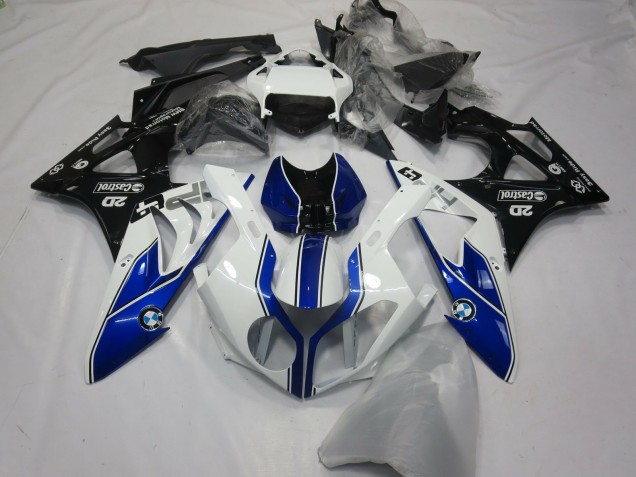 Carene Moto BMW S1000RR 2015-2016 - Bianco Blu Nero Lucido