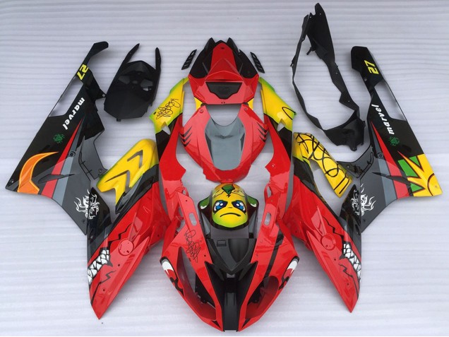 Carene Moto BMW S1000RR 2015-2016 - Giallo Rosso Nero Squalo