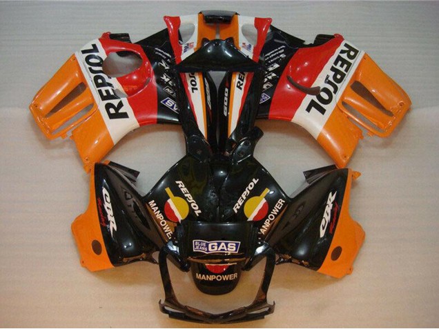 Carena Moto Honda CBR600 F3 1995-1996 - Arancia Bianco Rosso Nero Lucido Repsol