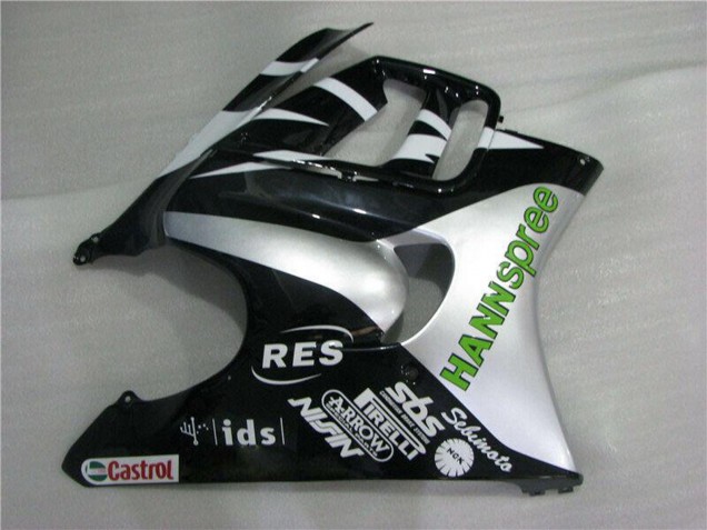 Carena Moto Honda CBR600 F3 1995-1996 - Bianco Argento Verde Hannspree
