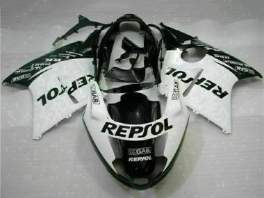 Carena Moto Honda CBR1100XX Blackbird 1996-2007 - Bianco Nero Lucido Repsol