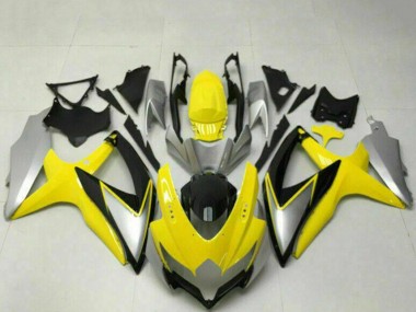 Carena Moto Suzuki GSXR 600/750 2008-2010 - Giallo Argento Nero Lucido