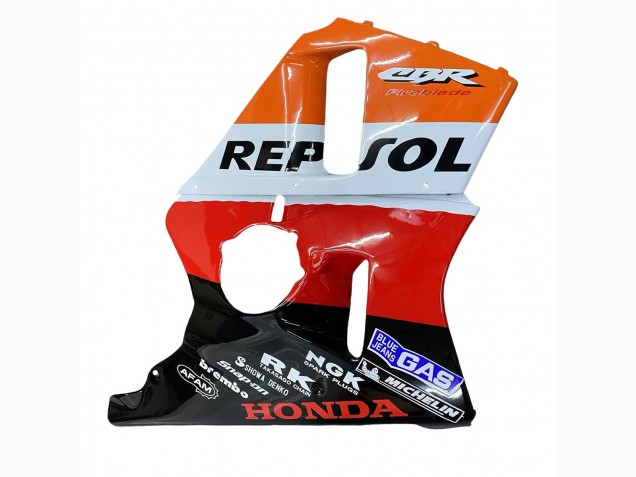 Carena Moto Honda CBR400RR NC23 1987-1989 - Arancia Bianco Rosso Nero Lucido Repsol HRC