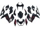 Carena Moto Kawasaki Z250/Z300 2015-2016 - Nero Lucido Rosso Argento