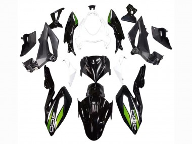 Carena Moto Kawasaki Z400 2018-2024 - Bianco Nero Lucido Verde