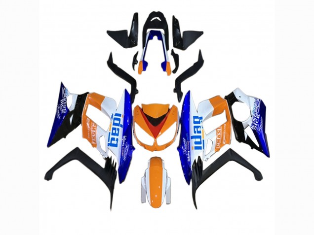 Carena Moto Kawasaki Z1000SX 2010-2016 - Arancia Bianco Blu Nero