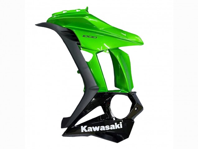 Carena Moto Kawasaki Z1000SX 2010-2016 - Nero Lucido Nero Opaco Verde