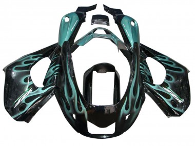 Carena Moto Yamaha YZF 1000R Thunderace 1997-2007 - Nero Lucido Blu Fiamma