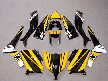 Carena Moto Yamaha TMAX530 2012-2014 - Nero Lucido Giallo Bianco